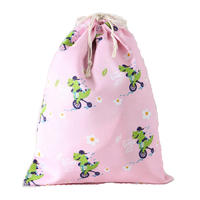 Eco Polyester Cotton Shopping Bag Avocado Flowers Drawstring Shopping Bags Cute Grocery pouch Portable Summer Travel Shoes Bag