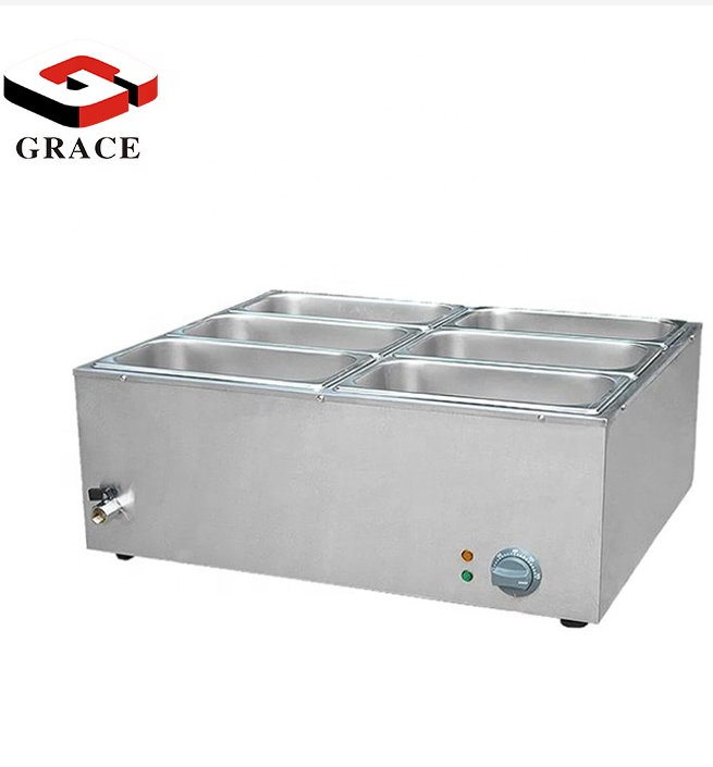 Commercial Counter Top Stainless Steel Electric Buffet Soup/ Food Warmer Bain Marie