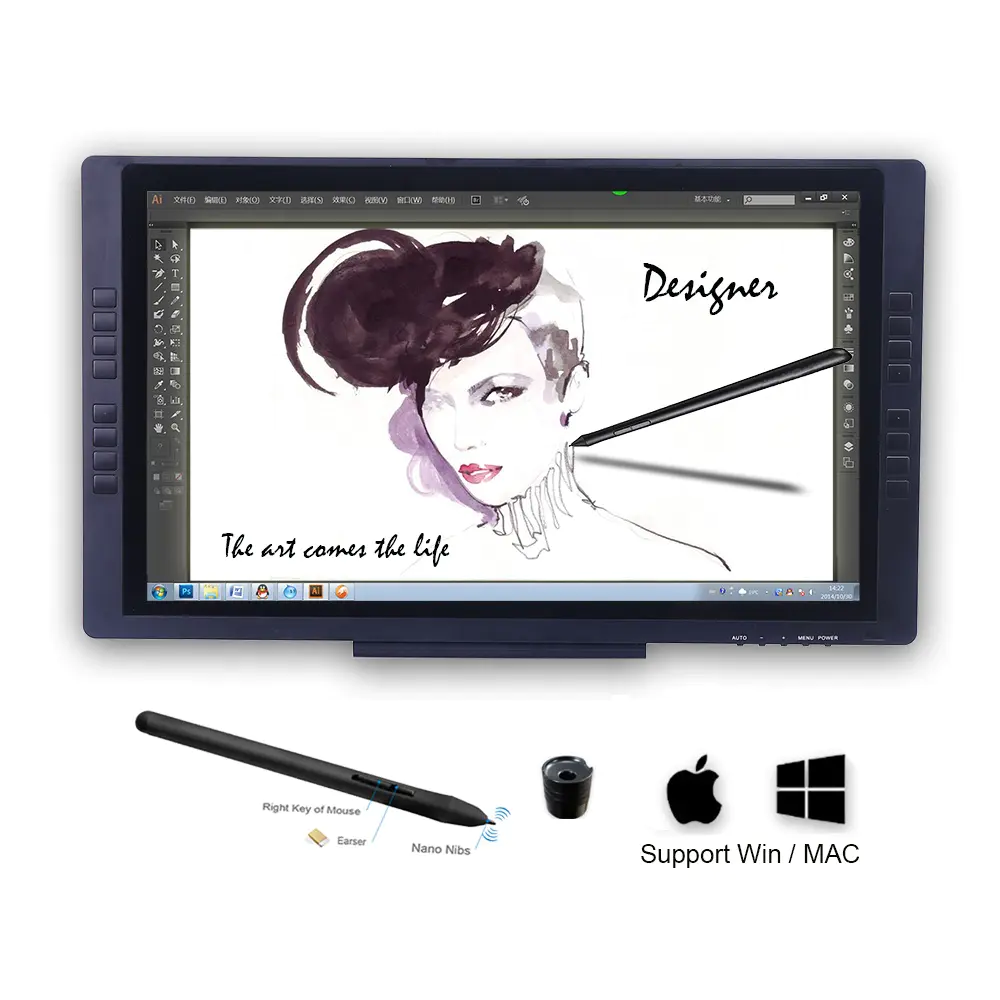 Factory direct priceportable Wifi bluetooth touch screen tablet monitor