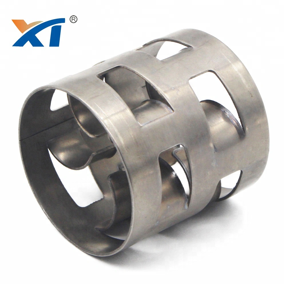 2205 stainless steel SS304 50mm metal pall ring for petrochemical industry
