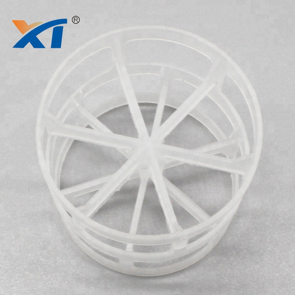 رخيصة مقاومة للتآكل الكيميائي PP PVC 50mm حلقة بلاستيكية pall