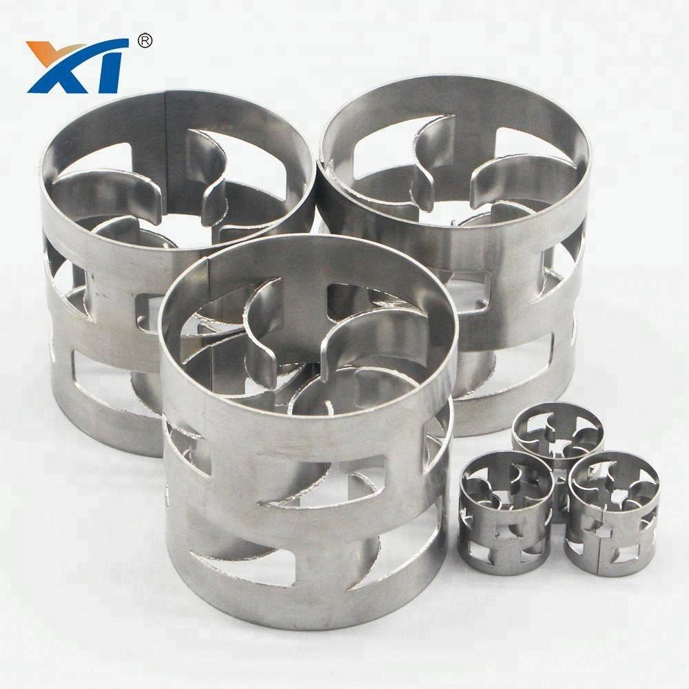 Stainless steel 304L metallic pall ring for absorption tower