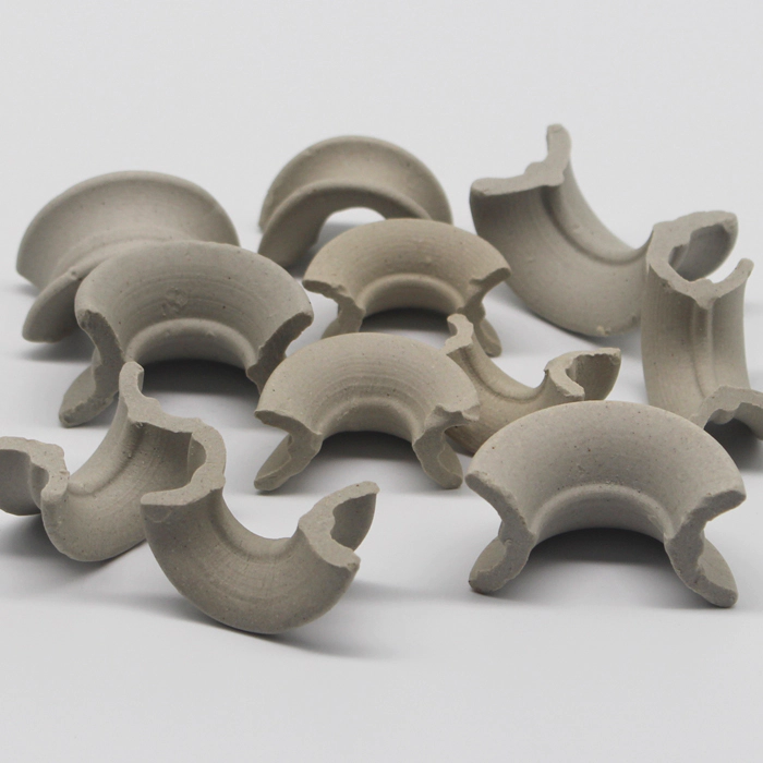 Xintao Alumina Ceramic Material Tower Packing Ceramic saddle ring intalox saddles