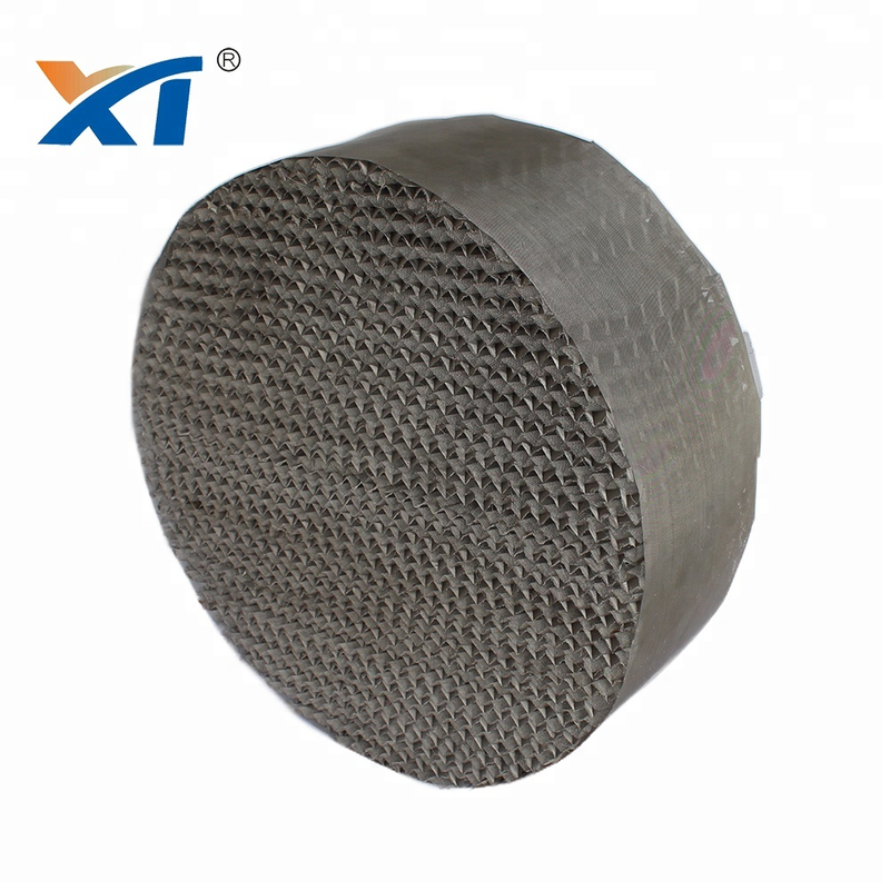 SS304 Metal wire gauze structured packing in scrubbing tower