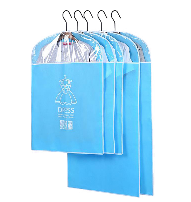 Garment Bag Dress Bags Dust Cover Clear Storage Waterproof Coat Full Length Zipper Closet Organizer Wardrobe Hanging Clothing