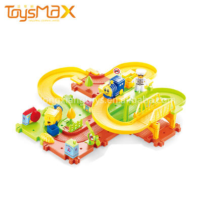 Toysmax Professional Toys Manufacturer Customized Colorful Musical Cartoon Plastic Electric Toy Train Sets