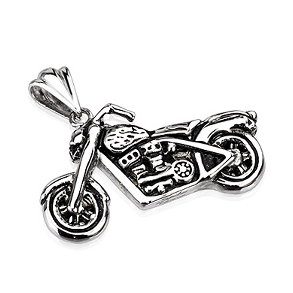 Unique Skull Jewelry Pendant Stainless Steel Motorcycle Charms Wholesale