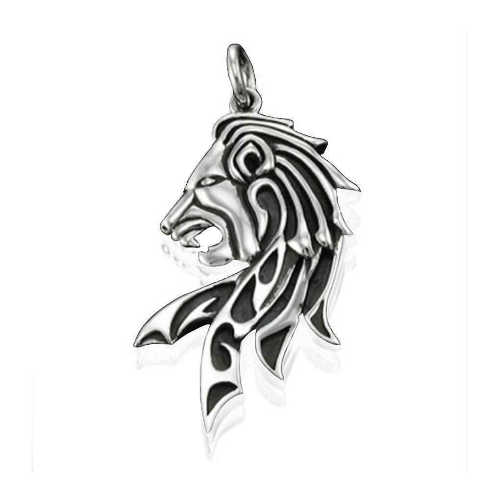 product-Antique Design Hot Selling Wholesale Stainless Steel Lion Pendant-BEYALY-img-3