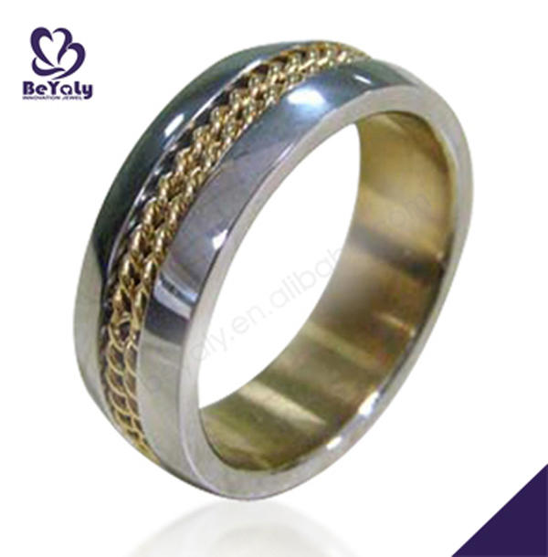 Best price gold tat band stainless steel matching rings