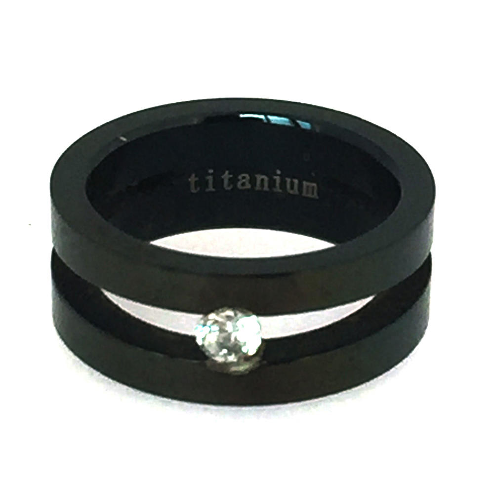 product-Light Yellow Band Nice Titanium Diamond Ring For Woman-BEYALY-img-3