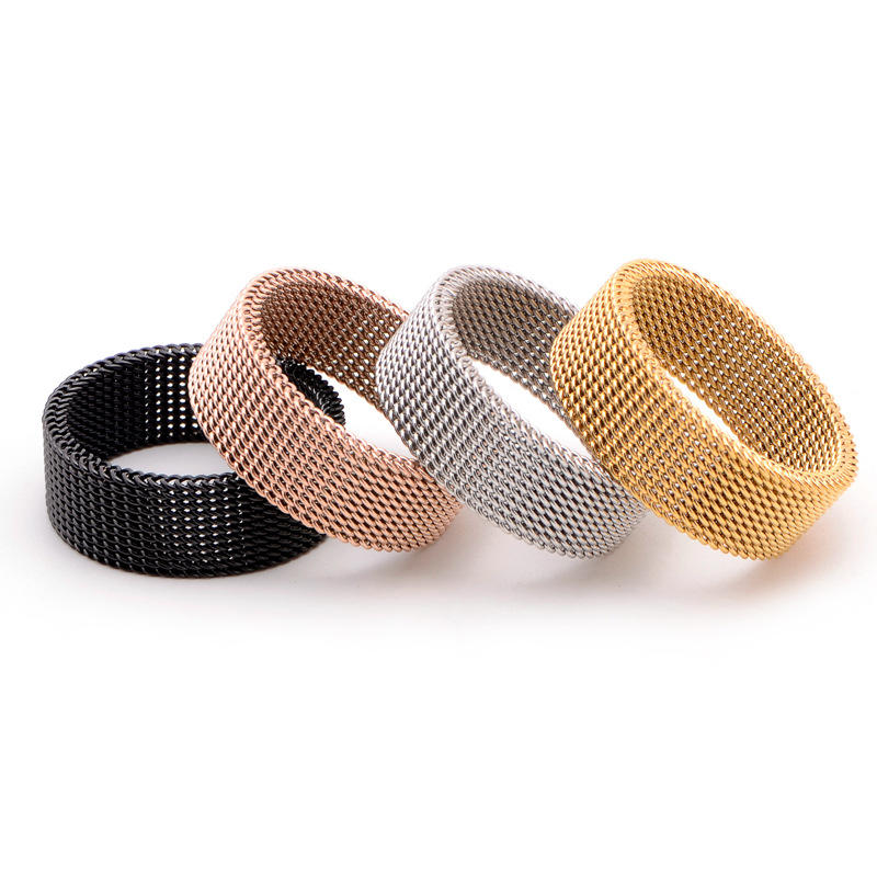 Fashion Popular Tat Braided 316L Surgical Stainless Steel Ring