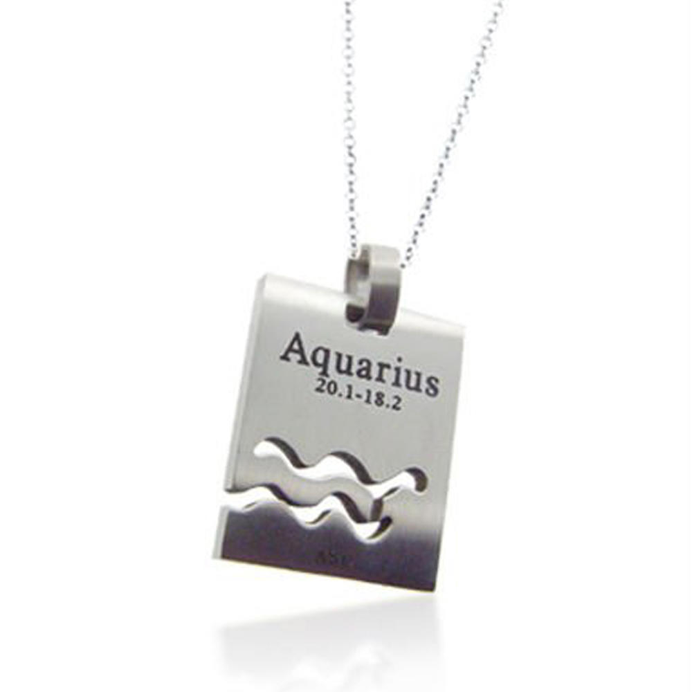 Wholesale custom aquarius horoscope hiphop jewelry pendants