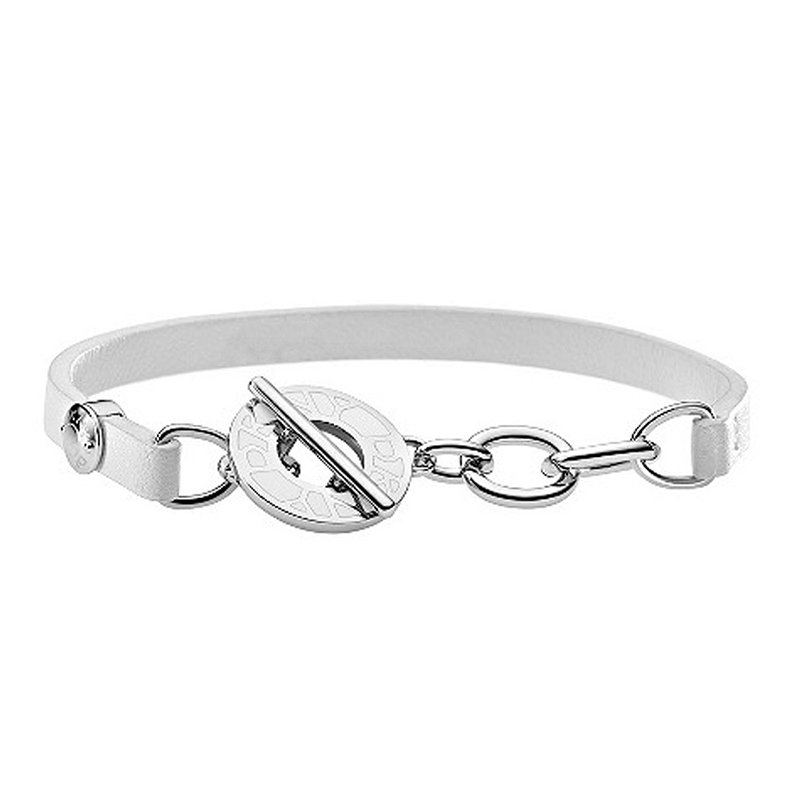 Make Your Own Stainless Steel Bracelet Leather Circle Chain Clasp Bracelet