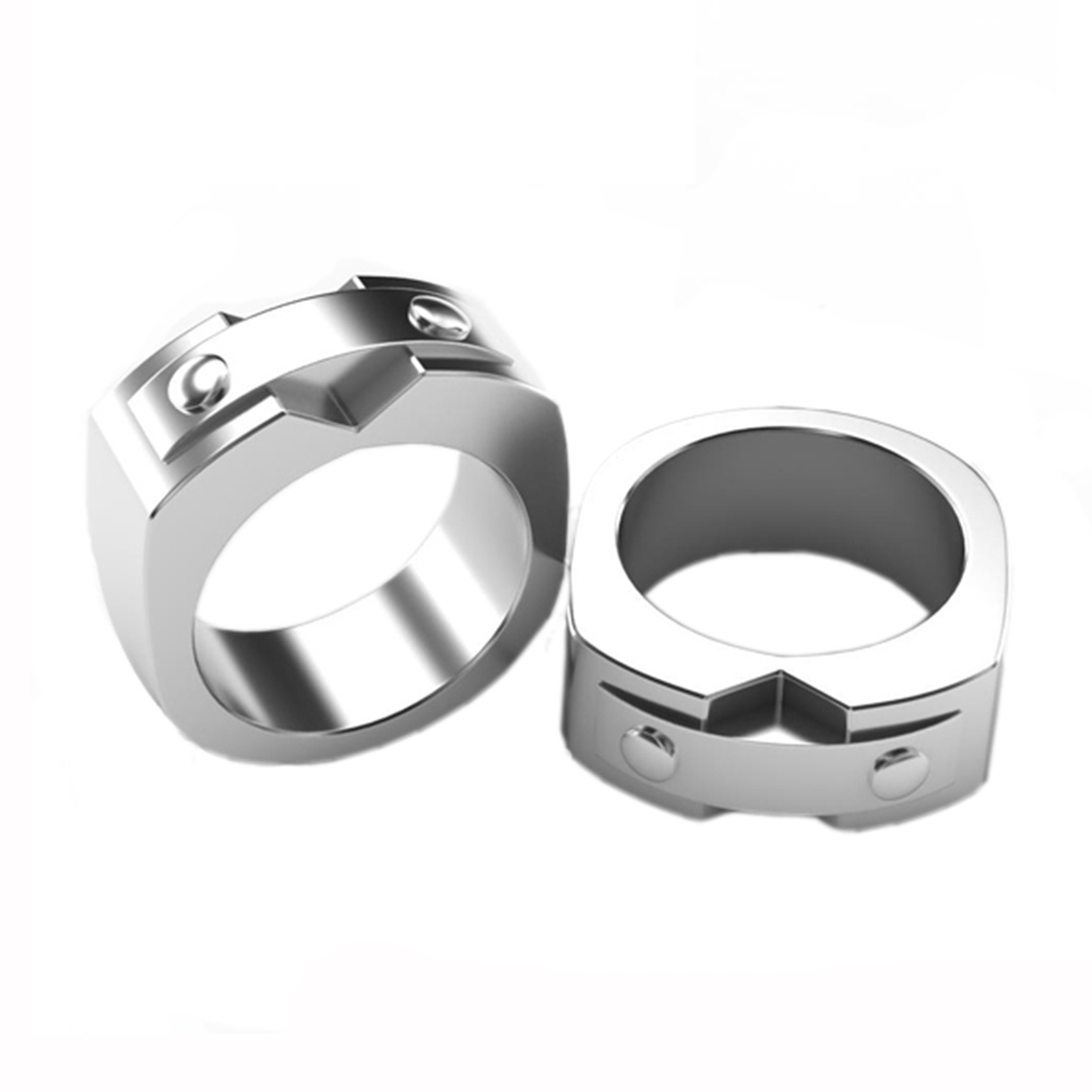 Shiny polished best price blank men's titanium rings