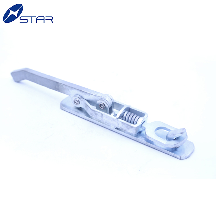 Container truck door parts spring loaded latches