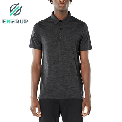 Enerup merino wool mens long sleeve t-shirt sweat suits rugby vestidos polo with customized logo