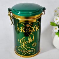 300g airtight metal tea packaging box with lock hook