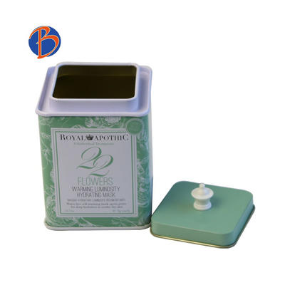 2018 newest square tin tea canister