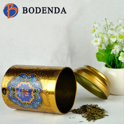 Composite Tall Round Tea can with Tin Sealed On Top