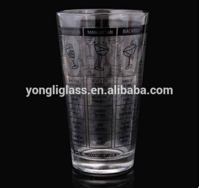 Washer safe Glass measuring cup, function of measuring glass ,measuring drinking glass cup