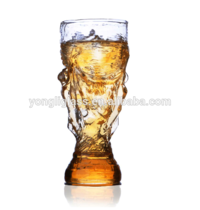 Souvenir facy beer glass,football shaped beer glass,soccer beer glass