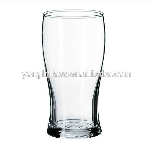 Classical 500ml pilsner glass beer glass, high quality beer drinking glass wholesale