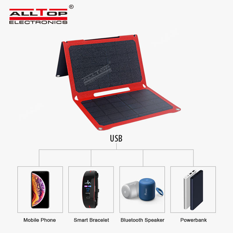 ALLTOP Portable lightweight USB interface foldable solar power panel prices