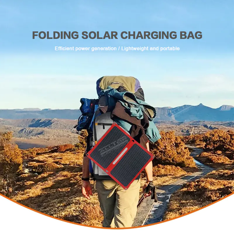 ALLTOP Waterproof Portable Solar Folding Charger 21W Folding Solar Panel