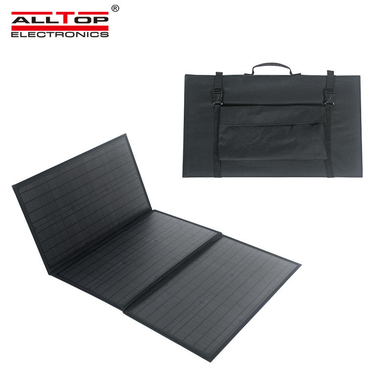 ALLTOP Hot sale portable intelligent recognition is widely compatible waterproof 100w folding solar panel