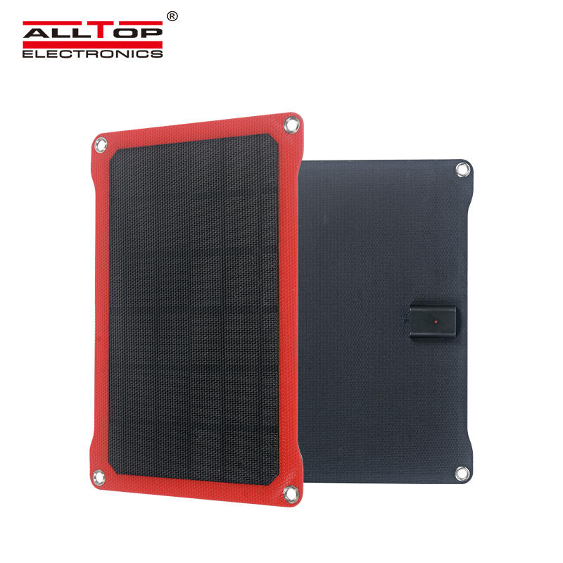 ALLTOP High efficiency portable solar module 14w 6v monocrystalline cell folding solar panel