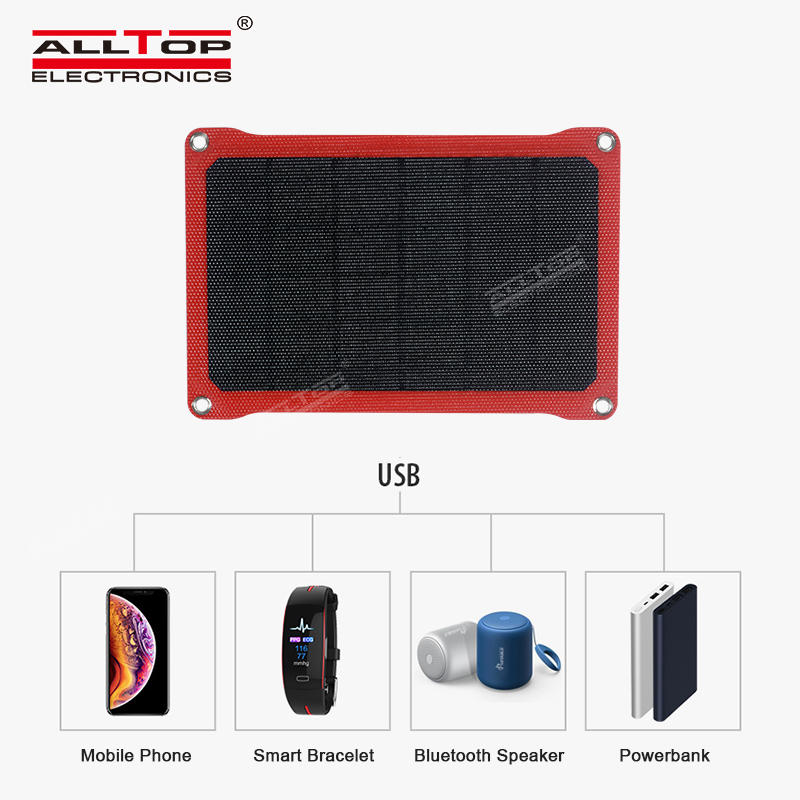 ALLTOP Newest technology OEM portable solar panels half cell waterproof sunscreen foldable solar panel