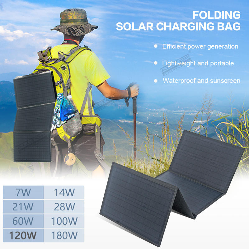 ALLTOP Foldable Solar Panel Charger 18 Volt 150Watt Outdoor Emergency Solar Battery for mobile phone tablet laptop