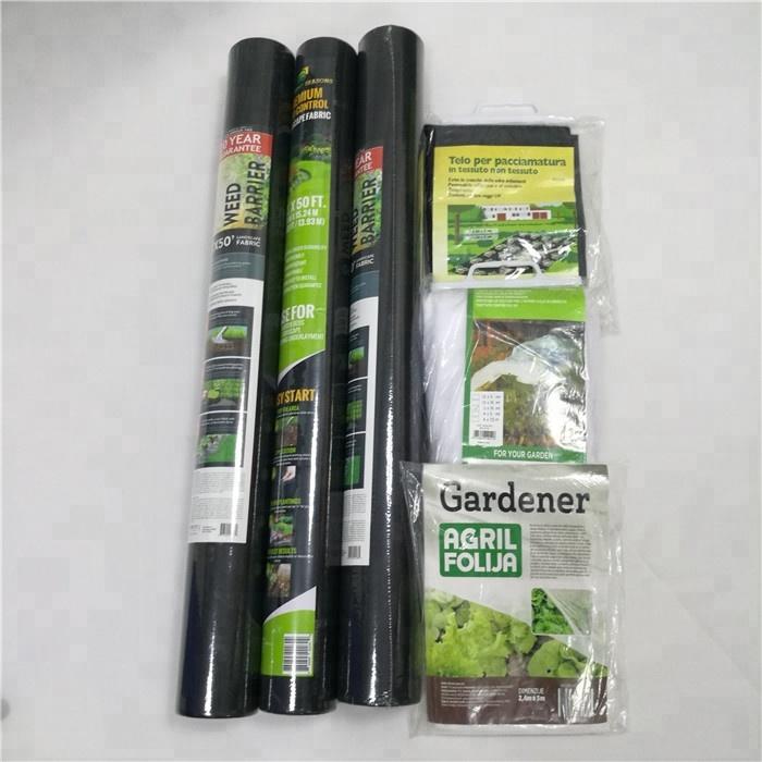 Nonwoven Polypropylene Weed Barrier Landscape Fabric 50gsm 1mx100m