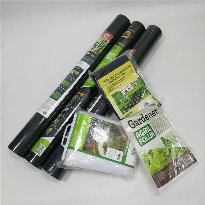 Black Garden Nonwoven Weed Barrier Non Woven Weedcontrol Rolls Landscape Nonwoven FabricSunshine