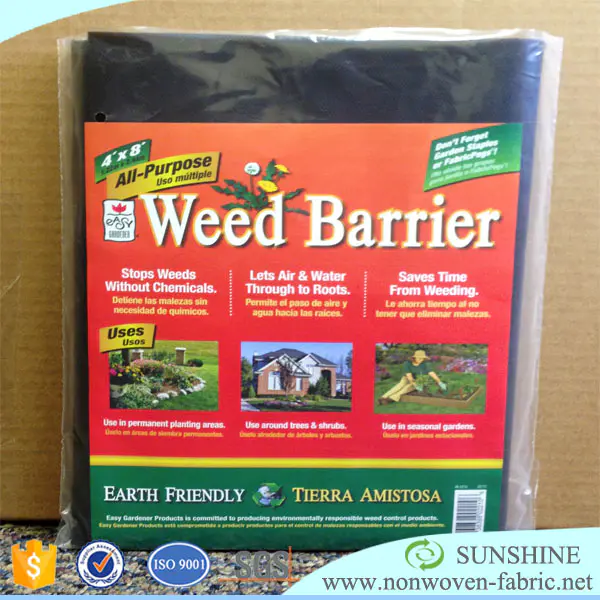 Spunbond nonwoven fabric weed control cloth , weed control mat