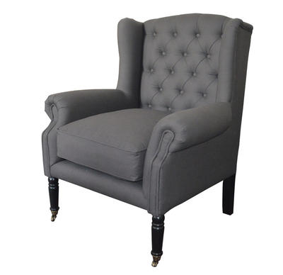 French Tufted Chaise Lounge Chair HL199