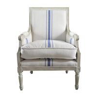 French chaise lounge armchair with oak Frame HL 220
