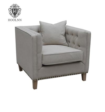 French Style Linen Upholstery Loveseat HL210-85