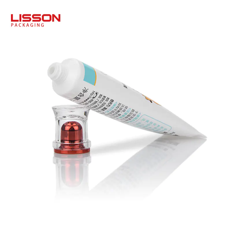 25ml empty custom baby skin care cream tube packaging with acrylic cap