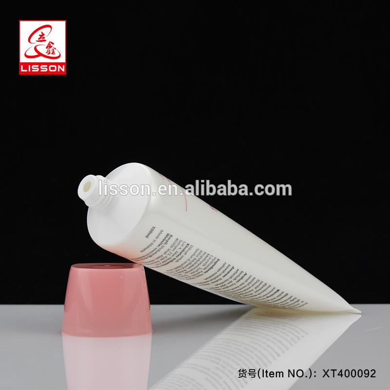 100ml Pink Colour Cosmetic Hand Cream Packaging Plastic Soft Tube With Screw Cap