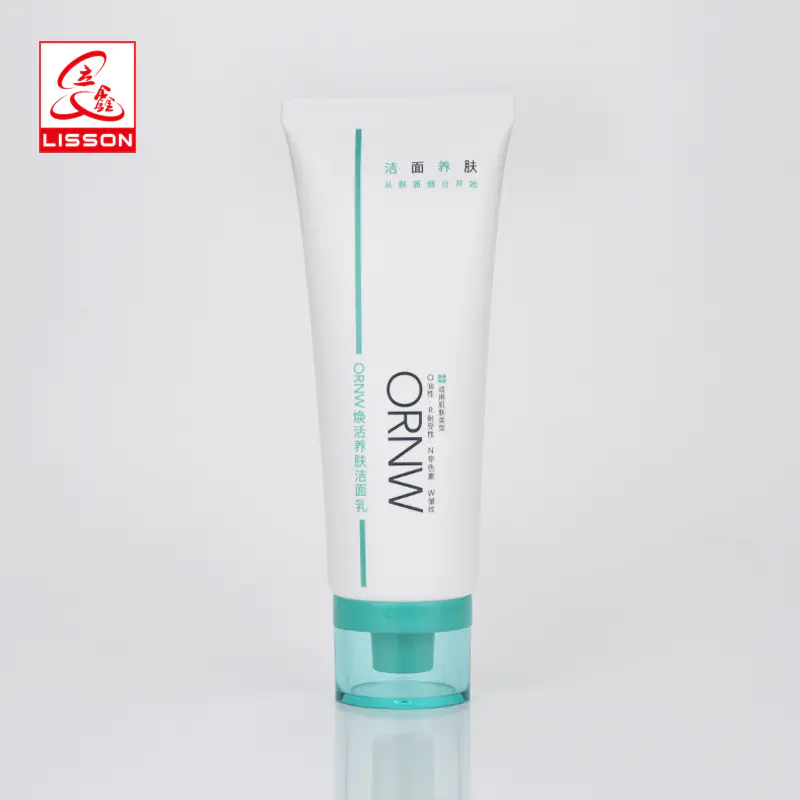 100ml Empty Plastic Cosmetic Tube Packaging Hand Cream With Ariylic Screw Cap