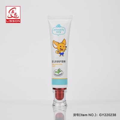 Empty Kitty Cosmetic Tube Packaging With Luxury Ending Acrylic Cap