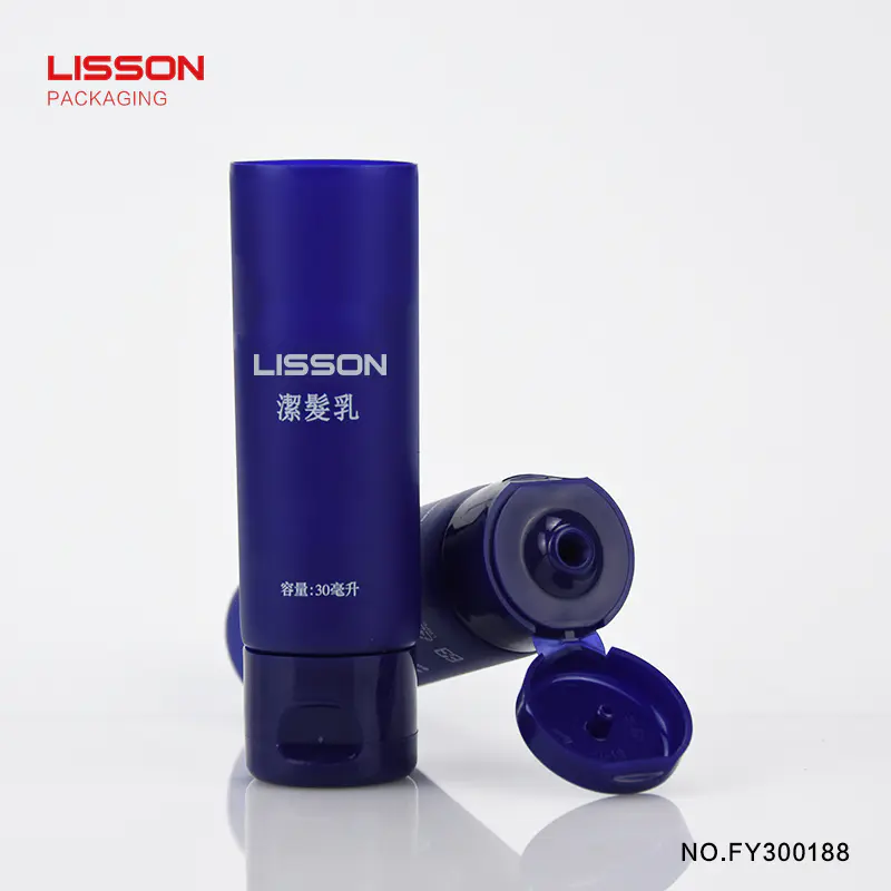 china suppliers 30ml luxury cosmetic tube with flip top cap