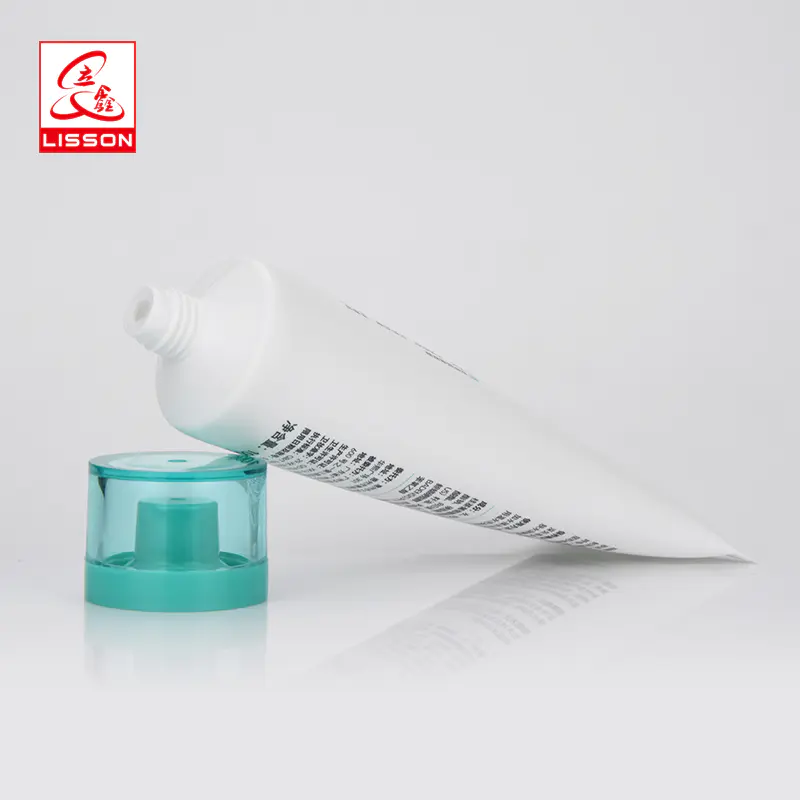 100ml Empty Plastic Cosmetic Tube Packaging Hand Cream With Ariylic Screw Cap