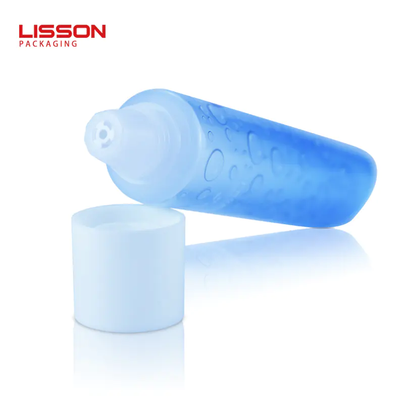 20ml empty custom cosmetic dual chamber hand cream tube packaging with screw cap