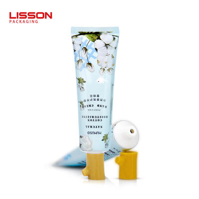 cuty cosmetics skincare hand lotion cream packaging tube with crotch shape cap