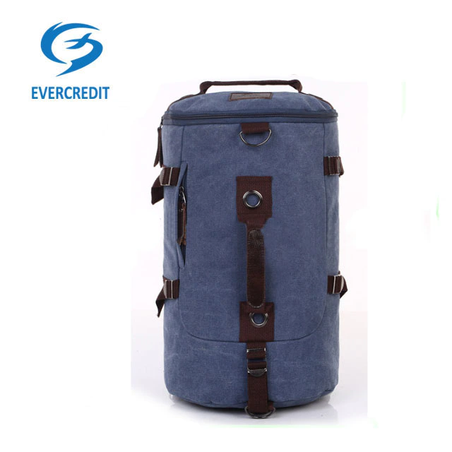 camo blue durable blank military canvas bag backpack