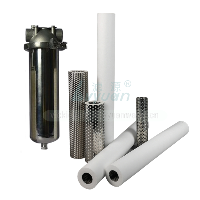 Industrial liquid pre filtration system 5 microns water sediment cartridge filter with PP plastic/stainless steel core