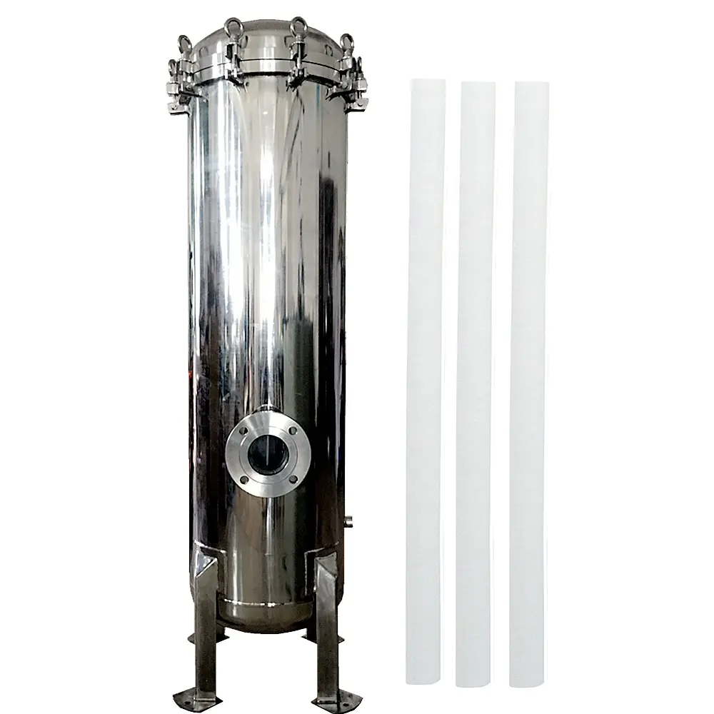 40 inch pp water filter cartridge with cartridge housing for RO plant pre filtration