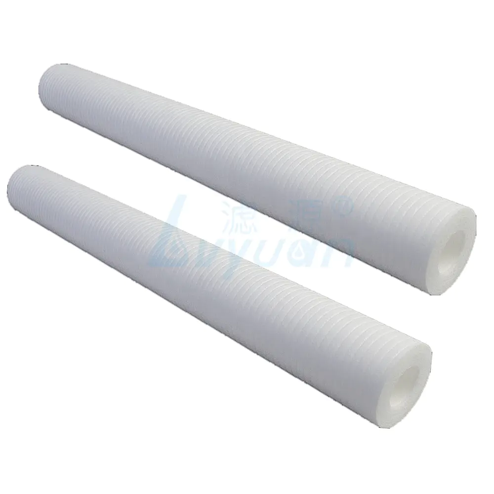 Different diameter spun water filter spare parts polypropylene PP water filter element for 25 micron water treatment filter